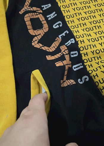 Kapüşonlu Erkek Çocuk Sweatshirt Sarı - Görsel 3