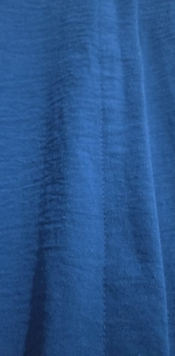 Zincir Detaylı Mavi Uzun Kollu Kadın Gömlek - Görsel 4