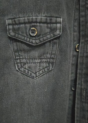 Erkek Çocuk Gri Denim Gömlek - Görsel 2