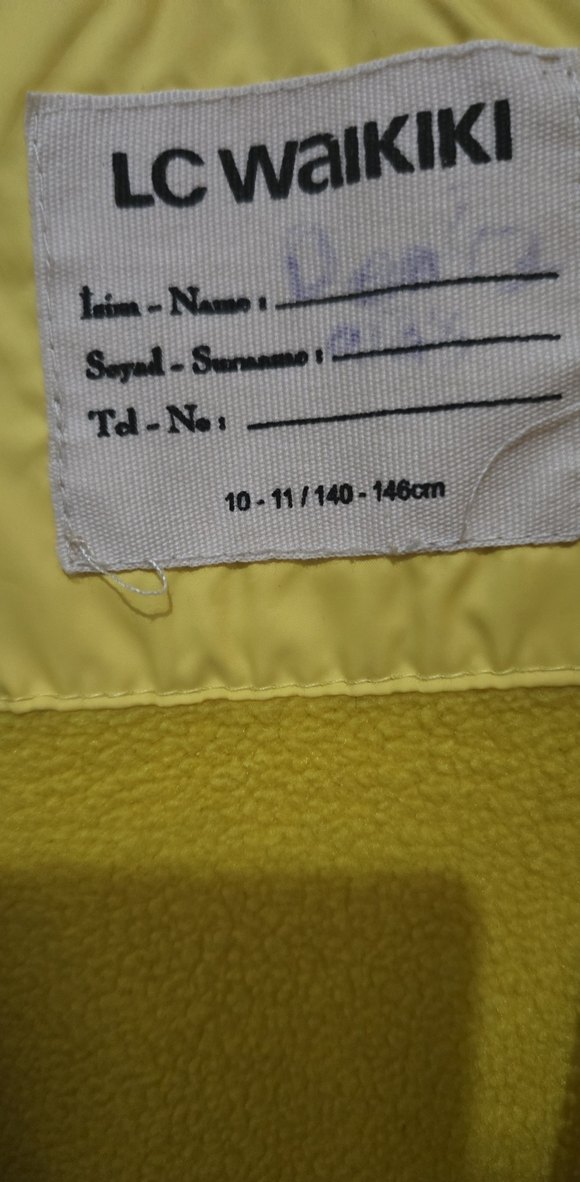 Sarı Fermuarlı erkek çocuk mont - Görsel 5