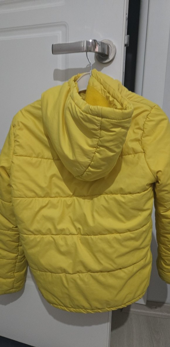 Sarı Fermuarlı erkek çocuk mont - Görsel 3