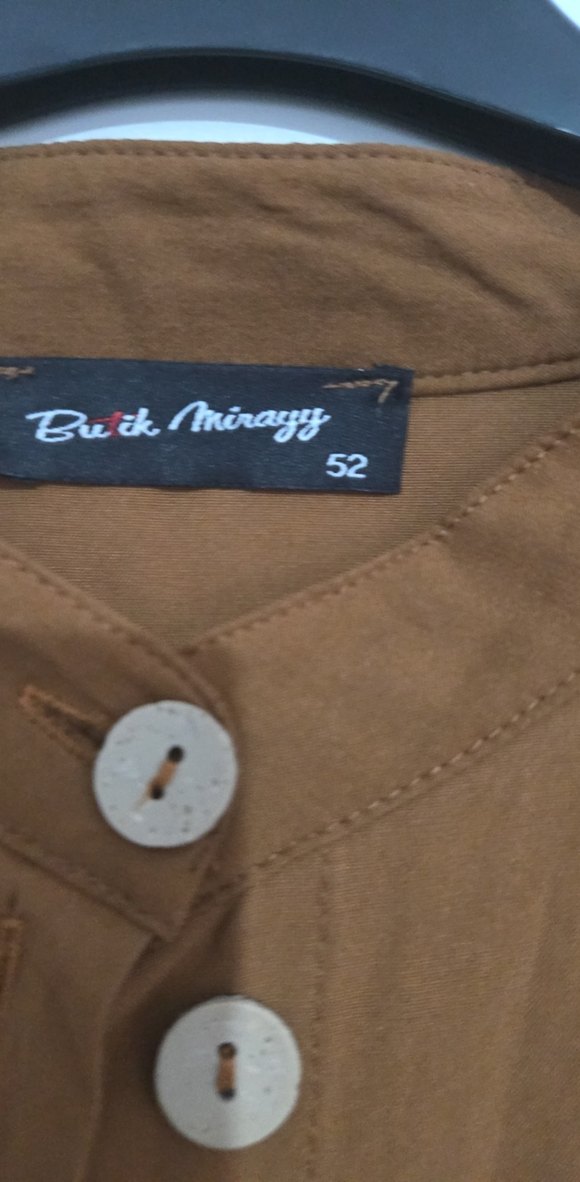 Kadın taba Keten Uzun Düğmeli Tunik - Görsel 3