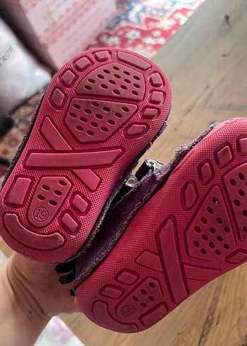 Mor Süet Kız Çocuk Botu Velcro Kapatma - Görsel 2