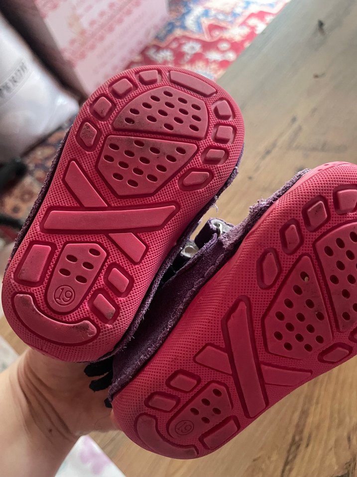 Mor Süet Kız Çocuk Botu Velcro Kapatma - Görsel 2