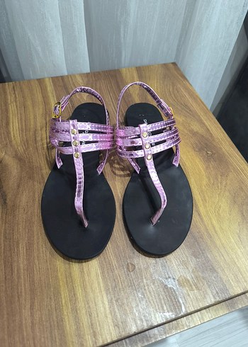 David Jones lila Parlak Yılan Desenli Sandalet