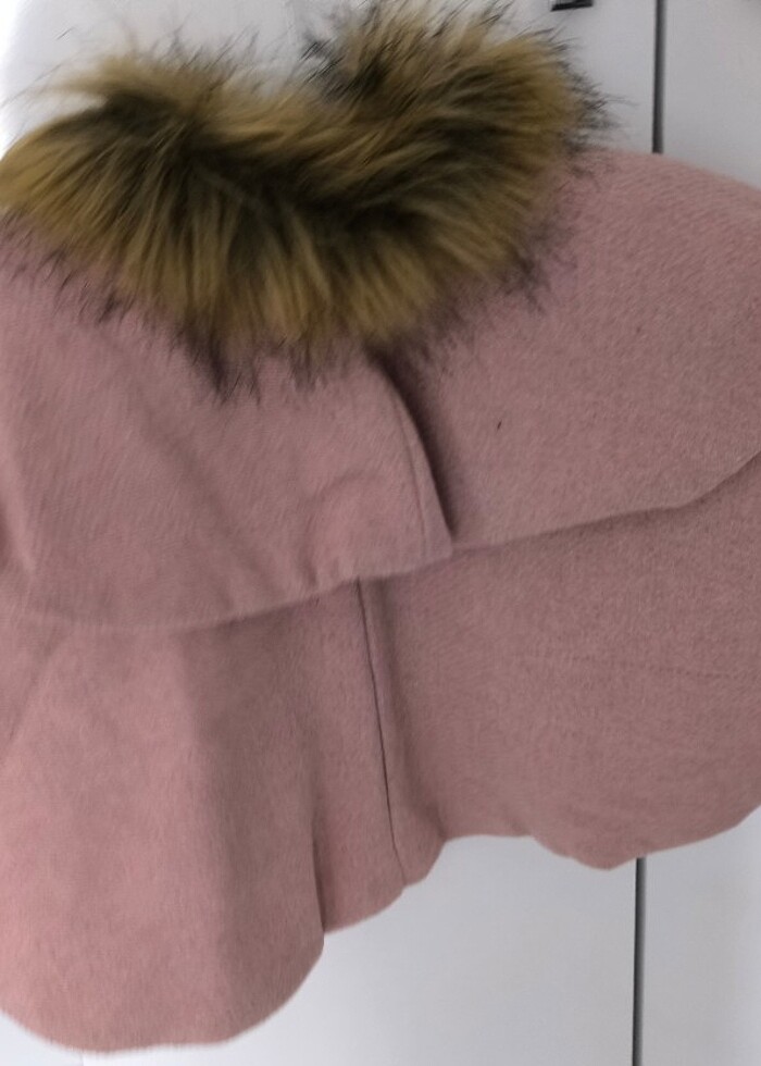 Pelerin mont tüylü yaka - Görsel 4