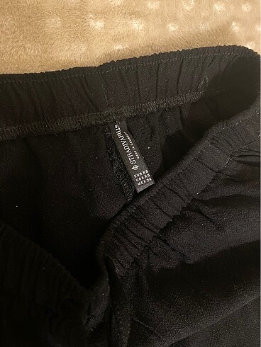 xs Beden siyah Renk Stradivarius Keten Pantolon