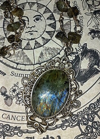 Diğer dragon heart Labradorite necklace