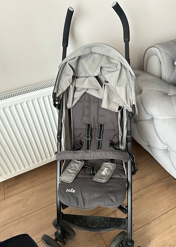 Gri Joie baston bebek arabası çok iyi durumda - Görsel 4