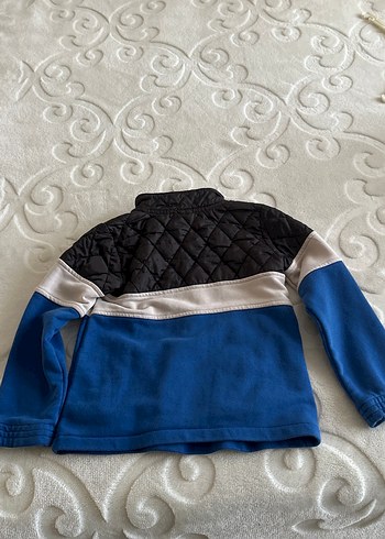 Erkek Çocuk Mavi Fermuarlı Sweatshirt 6/7 yaş - Görsel 4