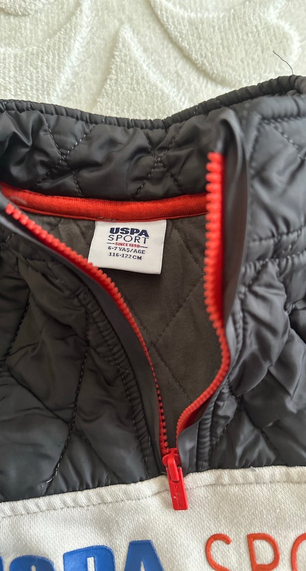 Erkek Çocuk Mavi Fermuarlı Sweatshirt 6/7 yaş - Görsel 2