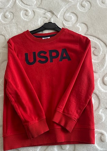 Koyu Kırmızı USPA Erkek çocuk Sweatshirt 6/7 yaş - Görsel 2