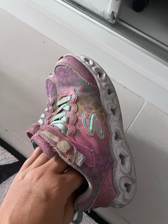 Kız Çocuk Mor Bağcıksız Spor Ayakkabı - Görsel 4