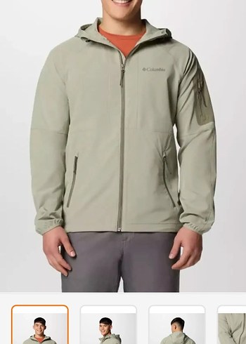 Columbia Kapüşonlu Bej Erkek Mont - Görsel 5