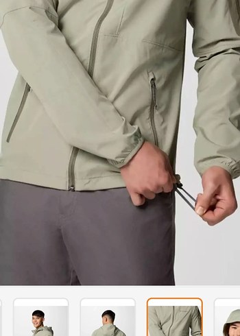 Columbia Kapüşonlu Bej Erkek Mont - Görsel 2