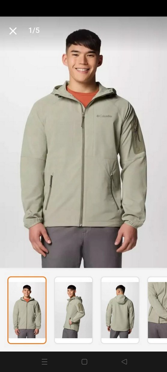 Columbia Kapüşonlu Bej Erkek Mont - Görsel 5