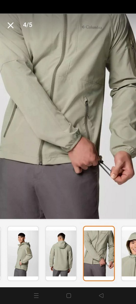 Columbia Kapüşonlu Bej Erkek Mont - Görsel 2