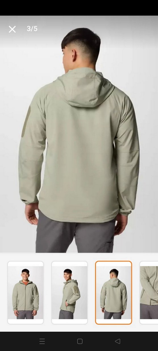 Columbia Kapüşonlu Bej Erkek Mont - Görsel 3