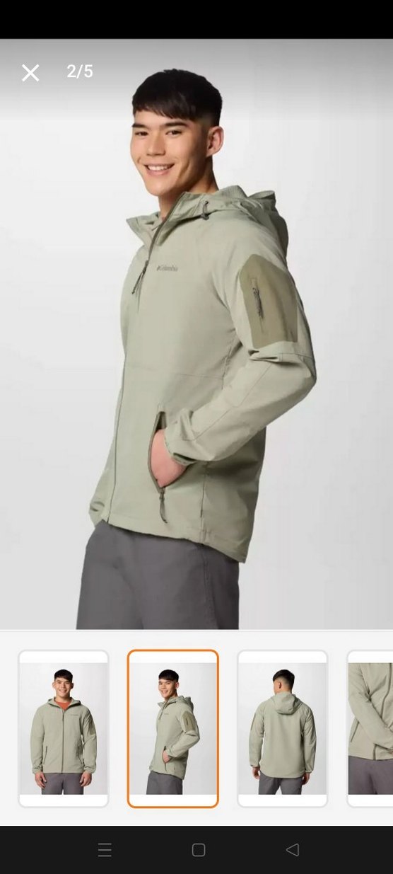 Columbia Kapüşonlu Bej Erkek Mont - Görsel 4