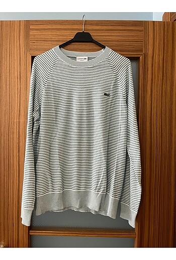 Lacoste Lacoste çizgili kazak