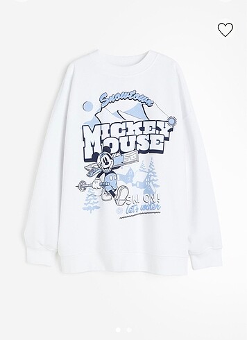 H&M oversize mickey mouse sweat shirt