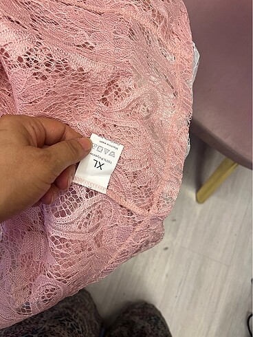 xl Beden pembe Renk Dantel ceket