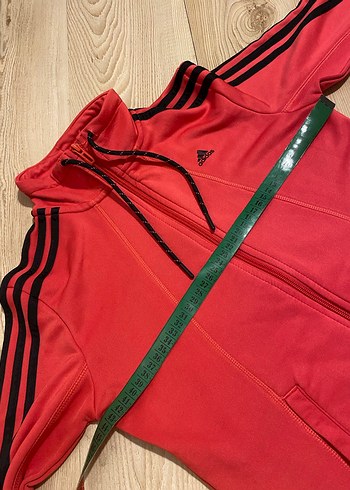 Pembe Fermuarlı Adidas Climalite Spor Ceket S - Görsel 5