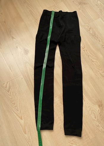 Termal Düz Siyah Kadın Tayt S - Görsel 5