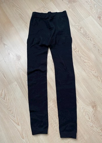 Termal Düz Siyah Kadın Tayt S - Görsel 7