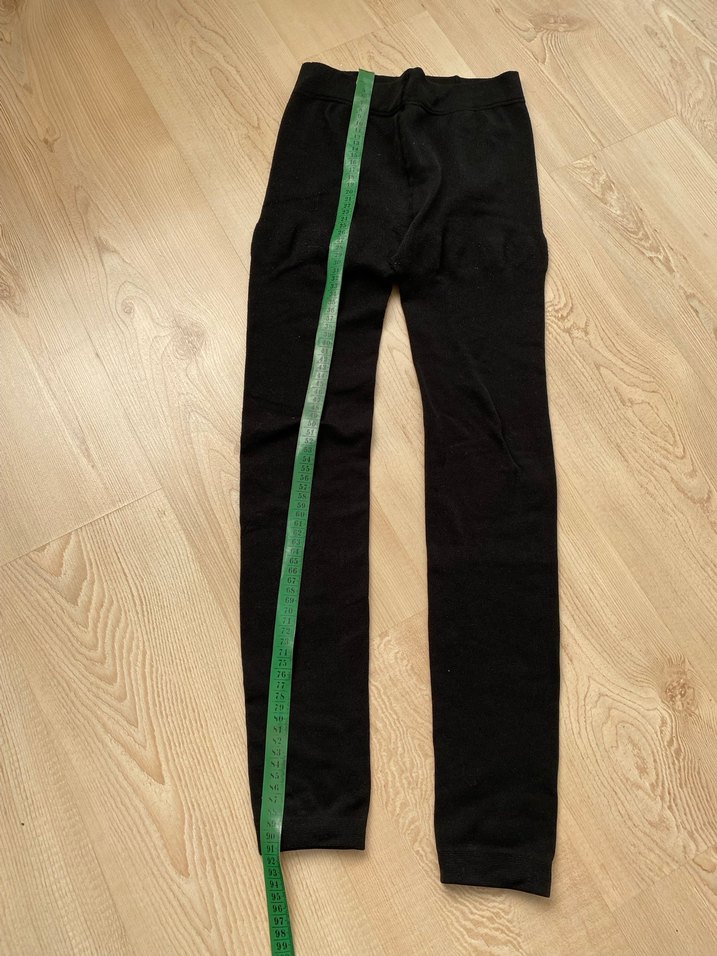 Termal Düz Siyah Kadın Tayt S - Görsel 5