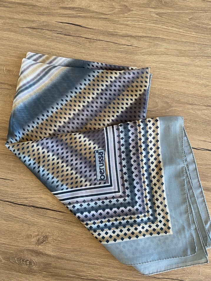 Gri Desenli Bohem Kadın Eşarp - Görsel 2