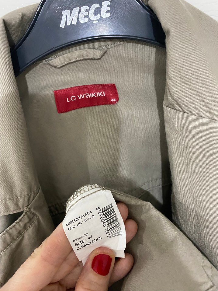 Lcwaikiki Bej Düğmeli Bej Kadın Ceket 44 - Görsel 5