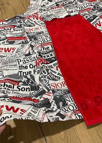 Kırmızı ve Gri Baskılı Mutfak Önlüğü - Görsel 11