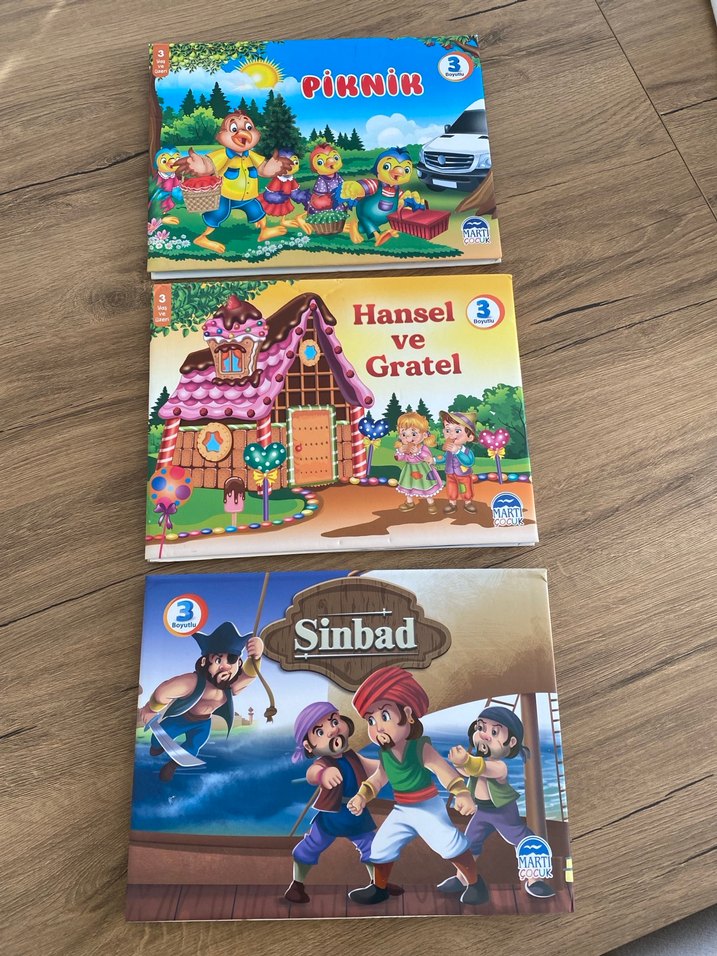 3'lü Çocuk Kitap Seti: Piknik, Hansel ve Gratel, Sinbad - Görsel 3
