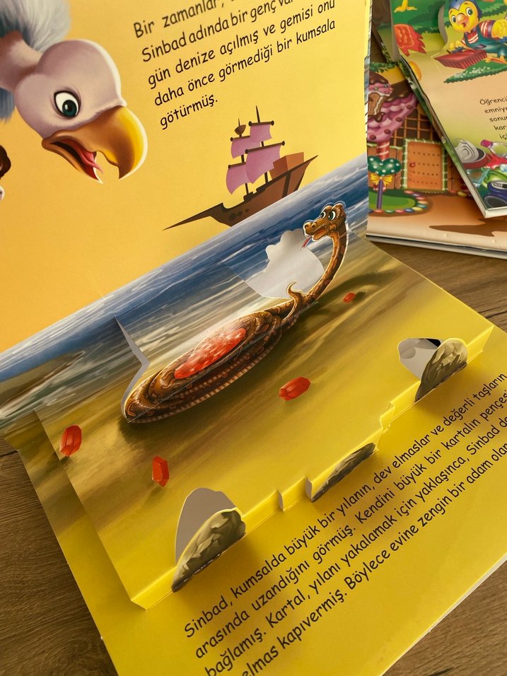 3'lü Çocuk Kitap Seti: Piknik, Hansel ve Gratel, Sinbad - Görsel 5