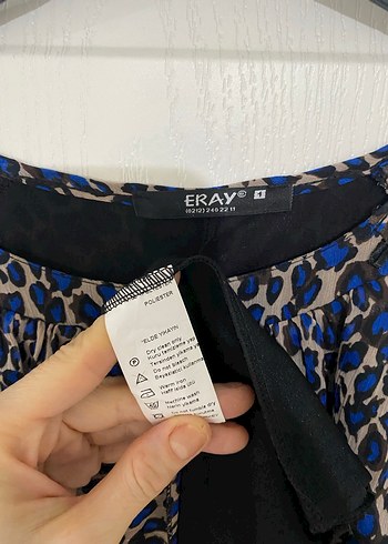 Mavi Leopar Desenli Salaş Bluz XL - Görsel 3