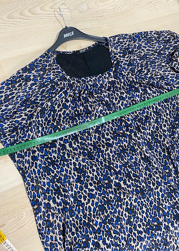 Mavi Leopar Desenli Salaş Bluz XL - Görsel 9