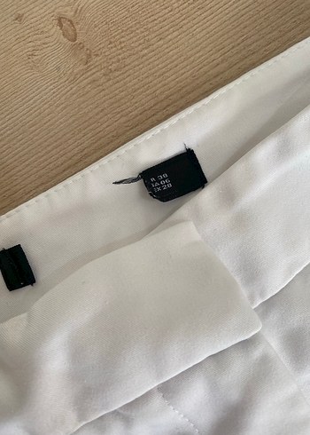 Kadın Beyaz Pamuk Kumaş Pantolon - Görsel 9