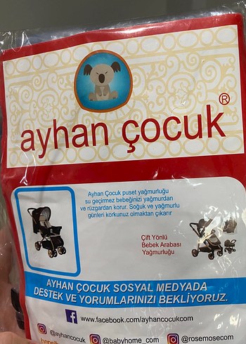Beden Ayhan Çocuk Bebek Yağmurluğu