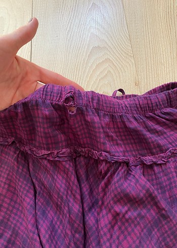 Diğer Mor Kloş katlı kısa etek s/m