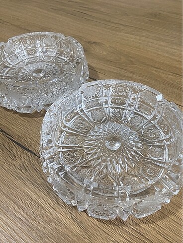 Paşabahçe Vintage 2 li kristal kül tabağı 14 cm