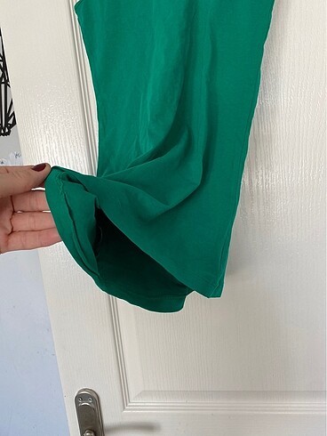 xs Beden yeşil Renk Mng kadın kalın askılı tshirt bluz xs