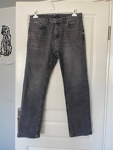 Koton Erkek Gri Kot Pantolon jeans