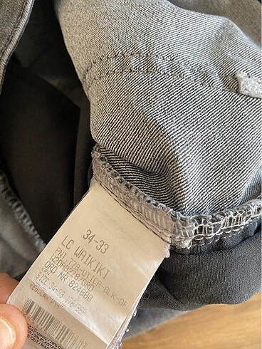 34 Beden Lc waikiki Erkek Kot pantolon Gri