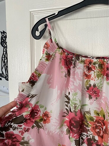 Collezione Collezione Kadın çiçekli şifon elbise S
