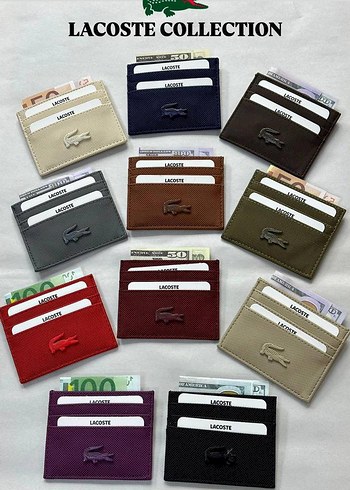 Lacoste Cok Renkli Modern Erkek Cuzdani
