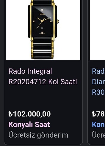 Rado kol saati bayan 