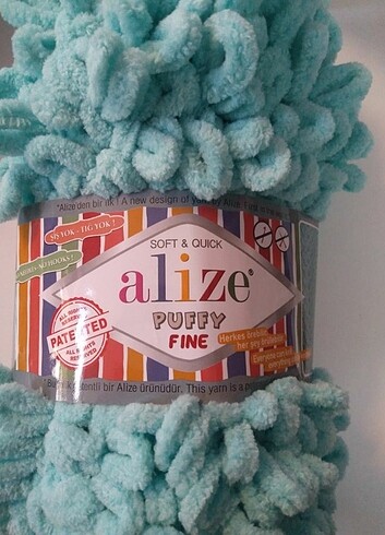 Alize puffy fine 263 turkuaz rengi 