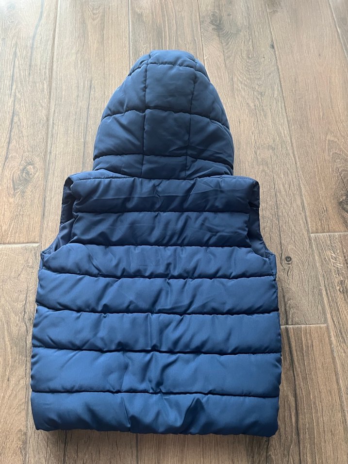 Erkek Çocuk Mavi Kapüşonlu şişme Yelek - Görsel 3