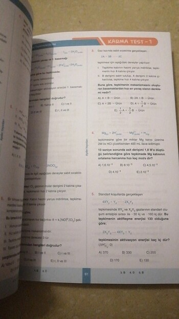  Beden Renk Kimya AYT ENERJİ VE HIZ